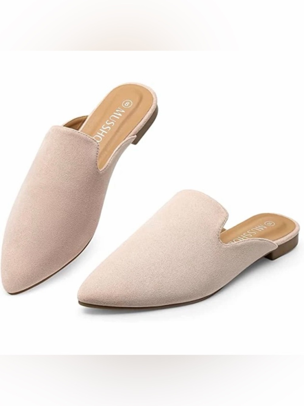 MUSSHOE Women’s Suede Flat Mules